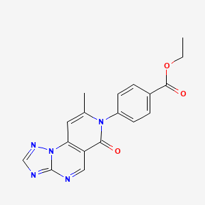 ethyl 4-(8-methyl-6-oxopyrido[3,4-e][1,2,4]triazolo[1,5-a]pyrimidin-7(6H)-yl)benzoate