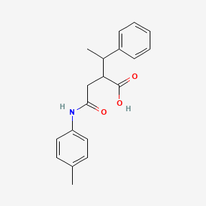 2-{[(4-Methylphenyl)carbamoyl]methyl}-3-phenylbutanoic acid