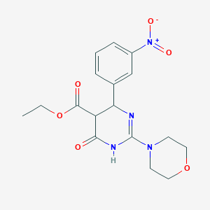 Ethyl 2-(morpholin-4-yl)-6-(3-nitrophenyl)-4-oxo-1,4,5,6-tetrahydropyrimidine-5-carboxylate