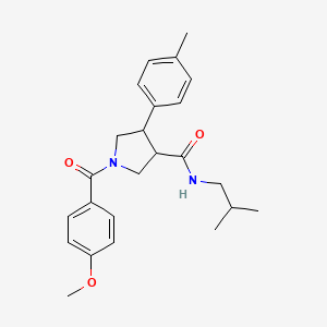 1-(4-methoxybenzoyl)-4-(4-methylphenyl)-N-(2-methylpropyl)pyrrolidine-3-carboxamide