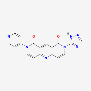 2-(pyridin-4-yl)-8-(1H-1,2,4-triazol-5-yl)pyrido[4,3-b][1,6]naphthyridine-1,9(2H,8H)-dione