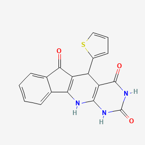 2-thiophen-2-yl-5,7,9-triazatetracyclo[8.7.0.03,8.011,16]heptadeca-1(10),3(8),11,13,15-pentaene-4,6,17-trione