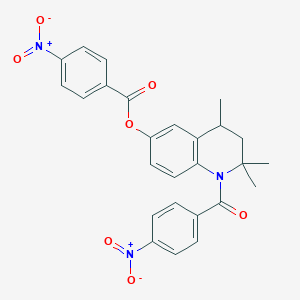 2,2,4-Trimethyl-1-(4-nitrobenzoyl)-1,2,3,4-tetrahydroquinolin-6-yl 4-nitrobenzoate