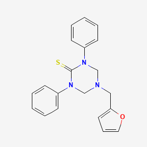 5-(Furan-2-ylmethyl)-1,3-diphenyl-1,3,5-triazinane-2-thione