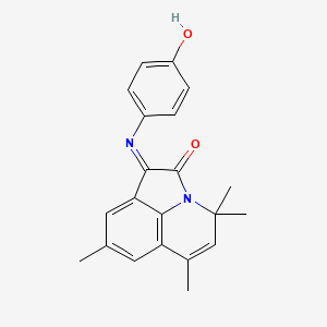 (1E)-1-[(4-hydroxyphenyl)imino]-4,4,6,8-tetramethyl-4H-pyrrolo[3,2,1-ij]quinolin-2(1H)-one