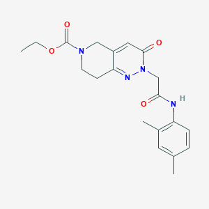 ethyl 2-{2-[(2,4-dimethylphenyl)amino]-2-oxoethyl}-3-oxo-3,5,7,8-tetrahydropyrido[4,3-c]pyridazine-6(2H)-carboxylate