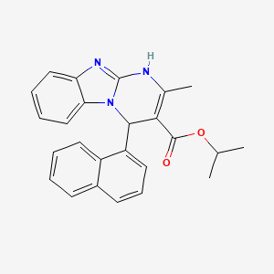 Propan-2-yl 2-methyl-4-(naphthalen-1-yl)-1,4-dihydropyrimido[1,2-a]benzimidazole-3-carboxylate