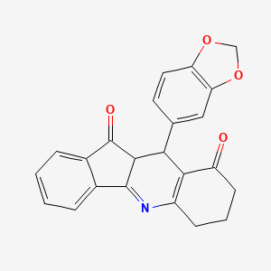 10-(1,3-benzodioxol-5-yl)-7,8,10,10a-tetrahydro-6H-indeno[1,2-b]quinoline-9,11-dione