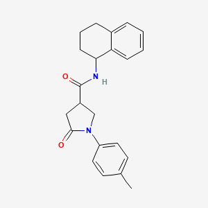 5-oxo-N-(1,2,3,4-tetrahydronaphthalen-1-yl)-1-(p-tolyl)pyrrolidine-3-carboxamide