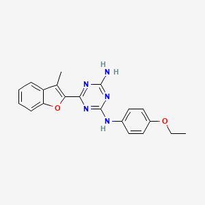 N-(4-ethoxyphenyl)-6-(3-methyl-1-benzofuran-2-yl)-1,3,5-triazine-2,4-diamine