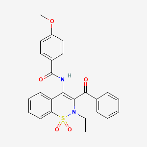 N-[2-ethyl-1,1-dioxido-3-(phenylcarbonyl)-2H-1,2-benzothiazin-4-yl]-4-methoxybenzamide