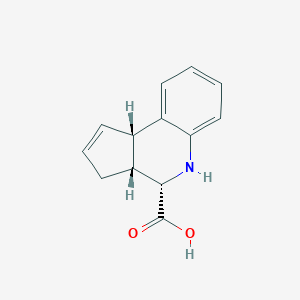 molecular formula C13H13NO2 B111853 (3AR,4S,9BS)-3A,4,5,9B-Tetrahydro-3H-cyclopenta[C]quinoline-4-carboxylic acid CAS No. 1415811-43-6