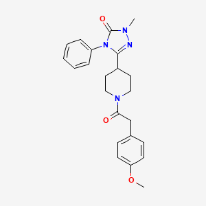 3-(1-(2-(4-methoxyphenyl)acetyl)piperidin-4-yl)-1-methyl-4-phenyl-1H-1,2,4-triazol-5(4H)-one