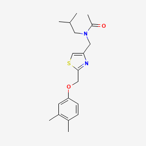 N-[[2-[(3,4-Dimethylphenoxy)methyl]-4-thiazolyl]methyl]-N-(2-methylpropyl)acetamide