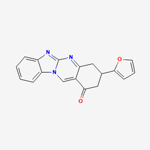 3-(furan-2-yl)-3,4-dihydrobenzimidazo[2,1-b]quinazolin-1(2H)-one