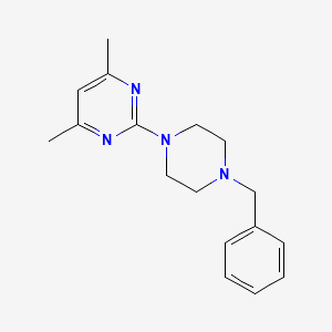 2-(4-Benzylpiperazin-1-yl)-4,6-dimethylpyrimidine