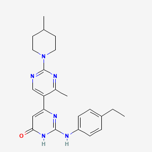 2-[(4-ethylphenyl)amino]-4'-methyl-2'-(4-methylpiperidin-1-yl)-4,5'-bipyrimidin-6(1H)-one