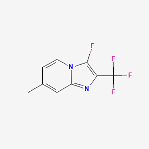 3-Fluoro-7-methyl-2-(trifluoromethyl)imidazo[1,2-a]pyridine