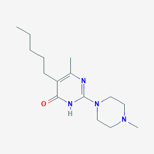 6-methyl-2-(4-methylpiperazin-1-yl)-5-pentylpyrimidin-4(3H)-one