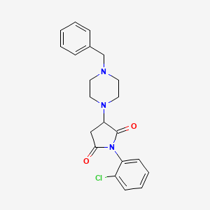 3-(4-Benzylpiperazin-1-yl)-1-(2-chlorophenyl)pyrrolidine-2,5-dione