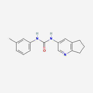 3-{5H,6H,7H-Cyclopenta[B]pyridin-3-YL}-1-(3-methylphenyl)urea