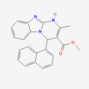 Methyl 2-methyl-4-(naphthalen-1-yl)-1,4-dihydropyrimido[1,2-a]benzimidazole-3-carboxylate