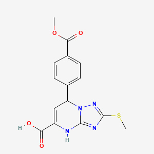 7-[4-(Methoxycarbonyl)phenyl]-2-(methylsulfanyl)-3,7-dihydro[1,2,4]triazolo[1,5-a]pyrimidine-5-carboxylic acid