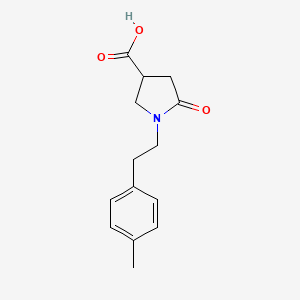 1-[2-(4-Methylphenyl)ethyl]-5-oxopyrrolidine-3-carboxylic acid