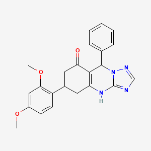 6-(2,4-dimethoxyphenyl)-9-phenyl-5,6,7,9-tetrahydro[1,2,4]triazolo[5,1-b]quinazolin-8(4H)-one