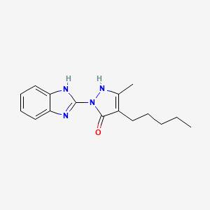 1-(1H-benzimidazol-2-yl)-3-methyl-4-pentyl-1H-pyrazol-5-ol