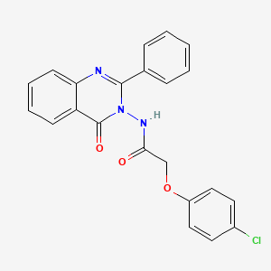 2-(4-chlorophenoxy)-N-(4-oxo-2-phenylquinazolin-3(4H)-yl)acetamide