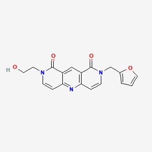 molecular formula C18H15N3O4 B11185571 2-(2-furylmethyl)-8-(2-hydroxyethyl)pyrido[4,3-b][1,6]naphthyridine-1,9(2H,8H)-dione 