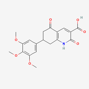 2,5-Dioxo-7-(3,4,5-trimethoxyphenyl)-1,2,5,6,7,8-hexahydroquinoline-3-carboxylic acid