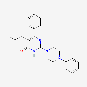 6-phenyl-2-(4-phenylpiperazin-1-yl)-5-propylpyrimidin-4(3H)-one