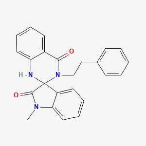 1-methyl-3'-(2-phenylethyl)-1'H-spiro[indole-3,2'-quinazoline]-2,4'(1H,3'H)-dione