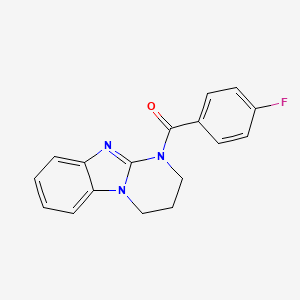 3,4-dihydropyrimido[1,2-a]benzimidazol-1(2H)-yl(4-fluorophenyl)methanone