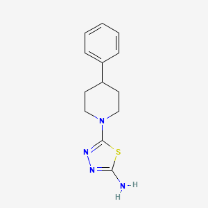 5-(4-Phenylpiperidin-1-yl)-1,3,4-thiadiazol-2-amine