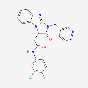 N-(3-chloro-4-methylphenyl)-2-[2-oxo-1-(pyridin-3-ylmethyl)-2,3-dihydro-1H-imidazo[1,2-a]benzimidazol-3-yl]acetamide