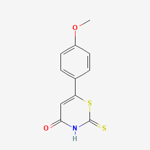 6-(4-methoxyphenyl)-2-thioxo-2,3-dihydro-4H-1,3-thiazin-4-one