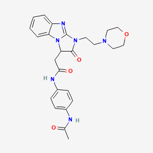 N-[4-(acetylamino)phenyl]-2-{1-[2-(morpholin-4-yl)ethyl]-2-oxo-2,3-dihydro-1H-imidazo[1,2-a]benzimidazol-3-yl}acetamide