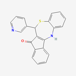 6-(pyridin-3-yl)-6,12-dihydro-5H-benzo[b]indeno[1,2-e][1,4]thiazepin-5-one