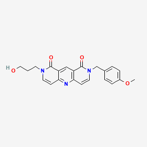 2-(3-hydroxypropyl)-8-(4-methoxybenzyl)pyrido[4,3-b][1,6]naphthyridine-1,9(2H,8H)-dione