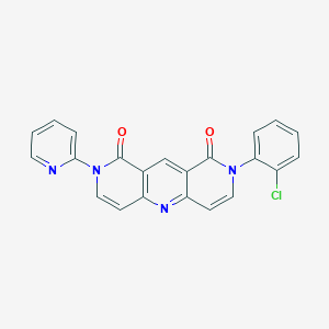 2-(2-chlorophenyl)-8-(2-pyridyl)pyrido[4,3-b][1,6]naphthyridine-1,9(2H,8H)-dione