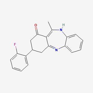 3-(2-fluorophenyl)-11-methyl-2,3,4,5-tetrahydro-1H-dibenzo[b,e][1,4]diazepin-1-one