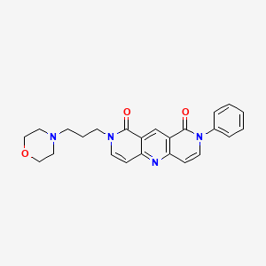 2-(3-morpholinopropyl)-8-phenylpyrido[4,3-b][1,6]naphthyridine-1,9(2H,8H)-dione