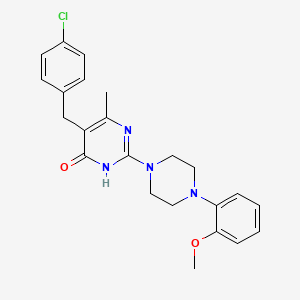 5-(4-chlorobenzyl)-2-[4-(2-methoxyphenyl)piperazin-1-yl]-6-methylpyrimidin-4(3H)-one