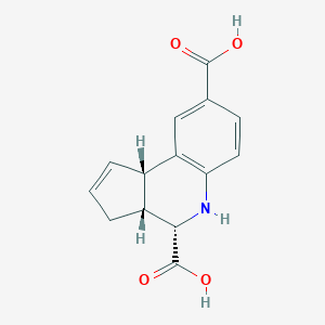 B111859 (3aR,4S,9bS)-3a,4,5,9b-tetrahydro-3H-cyclopenta[c]quinoline-4,8-dicarboxylic acid CAS No. 1415811-74-3