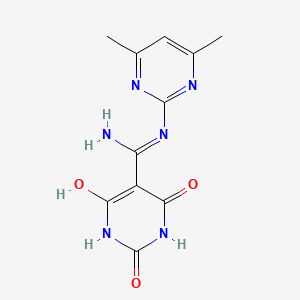 5-{amino[(4,6-dimethylpyrimidin-2-yl)amino]methylidene}pyrimidine-2,4,6(1H,3H,5H)-trione