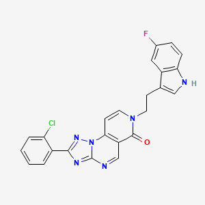 2-(2-chlorophenyl)-7-[2-(5-fluoro-1H-indol-3-yl)ethyl]pyrido[3,4-e][1,2,4]triazolo[1,5-a]pyrimidin-6(7H)-one