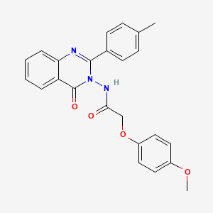 2-(4-methoxyphenoxy)-N-[2-(4-methylphenyl)-4-oxoquinazolin-3(4H)-yl]acetamide